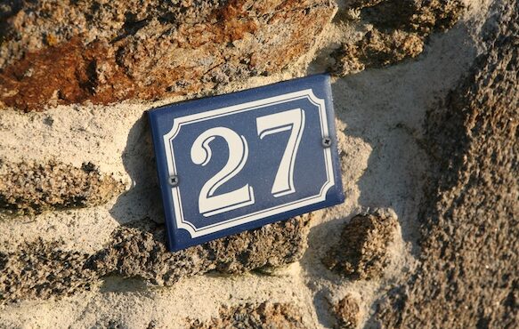 Número de vivienda de aluminio Lacroix City