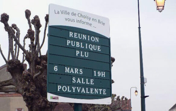 Panel de visualización moduladora Texto Village® Lacroix City