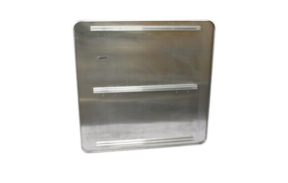 Panel monobloc de doble borde para la señalización temporal