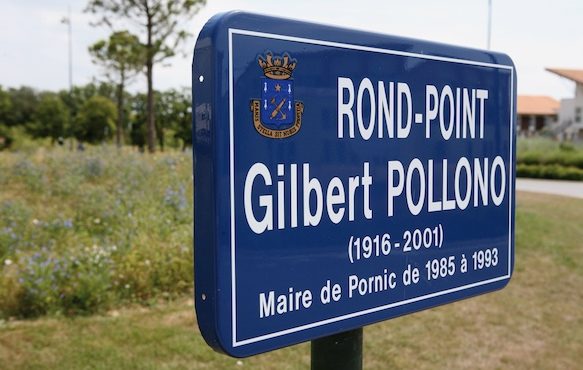 Placa de calle de aluminio Lacroix City