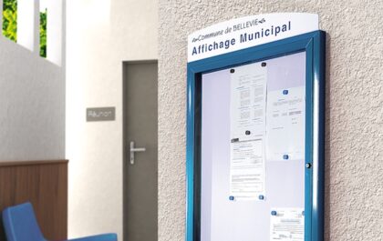 Vitrine d'affichage mairie Oxygen par Lacroix City
